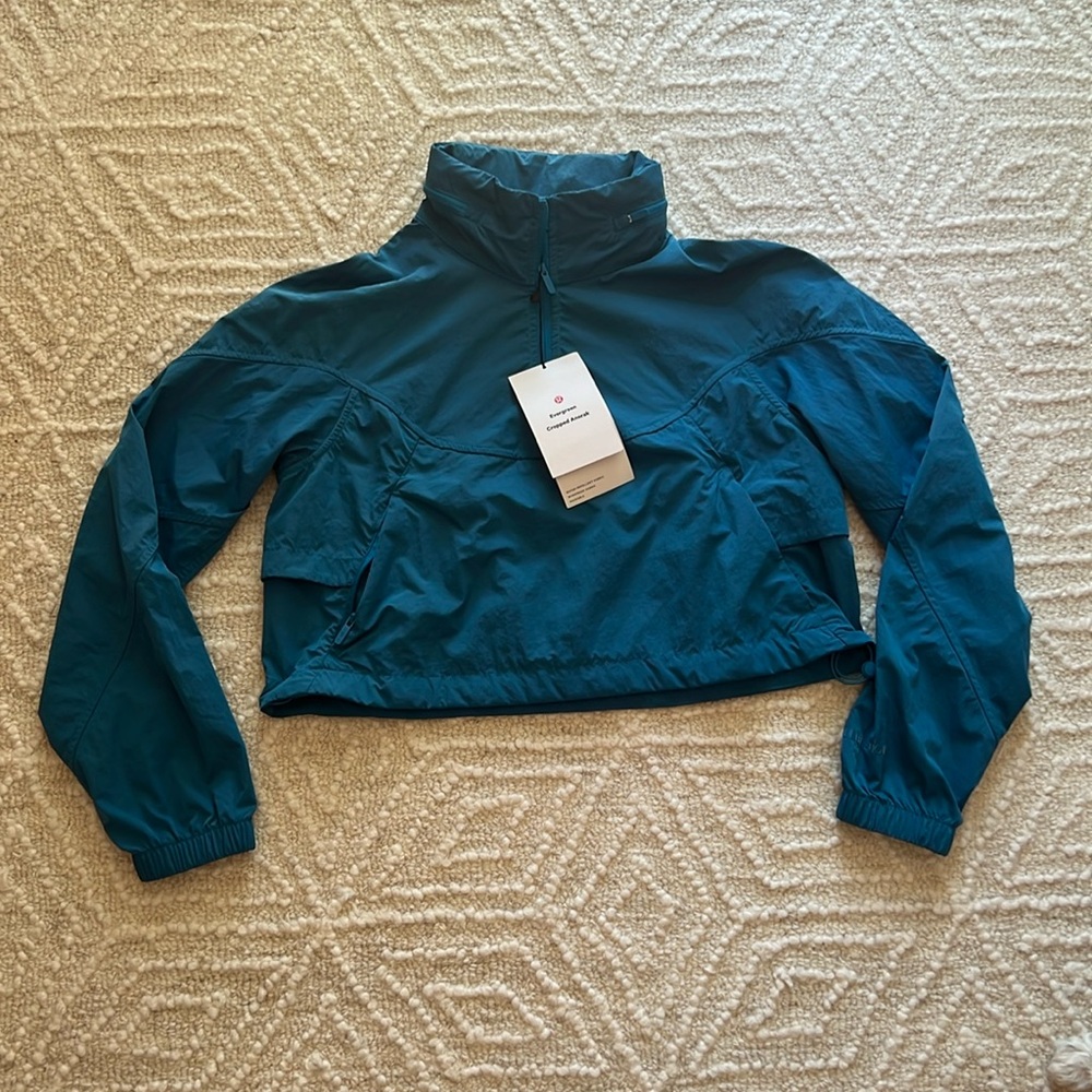 NWT Evergreen Cropped Anorak